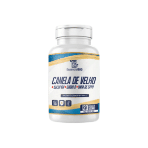 Canela de Velho +Sucupira +Garra D + Unha de Gato 500mg 120 capsulas